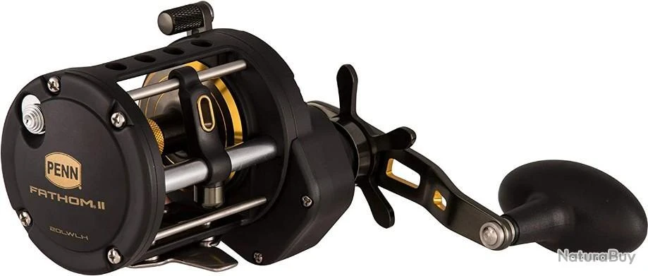PENN Fathom II Level Wind Moulinet Léger à Tambour Tournant Pour La Pêche En Mer Pêche Au Jig 5 PENN Fathom II Level Wind Moulinet Léger à Tambour Tournant Pour La Pêche En Mer Pêche Au Jig – Image 3